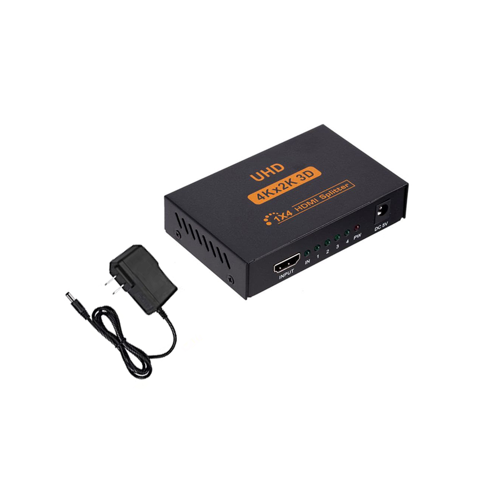 1×4 HDMI Splitter – 4K x 2K Ultra HD – 4 Ports Output Black color (1)