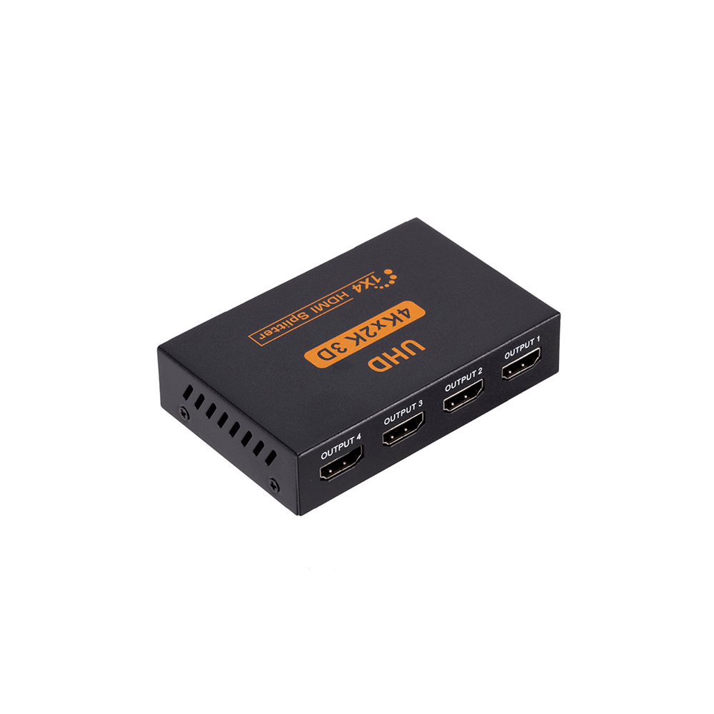 1×4 HDMI Splitter – 4K x 2K Ultra HD – 4 Ports Output Black color